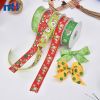 Christmas Pattern Silk Screen Printing Ribbon