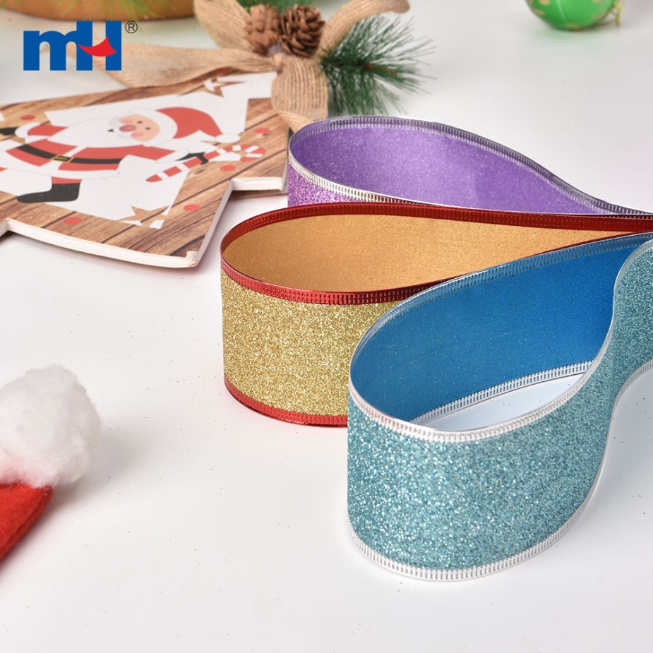 Glitter Ribbon Wired Edge