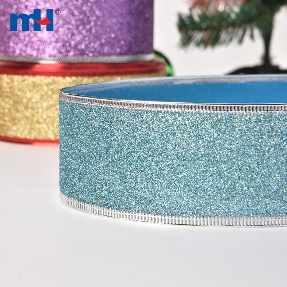 Glitter Ribbon Wired Edge