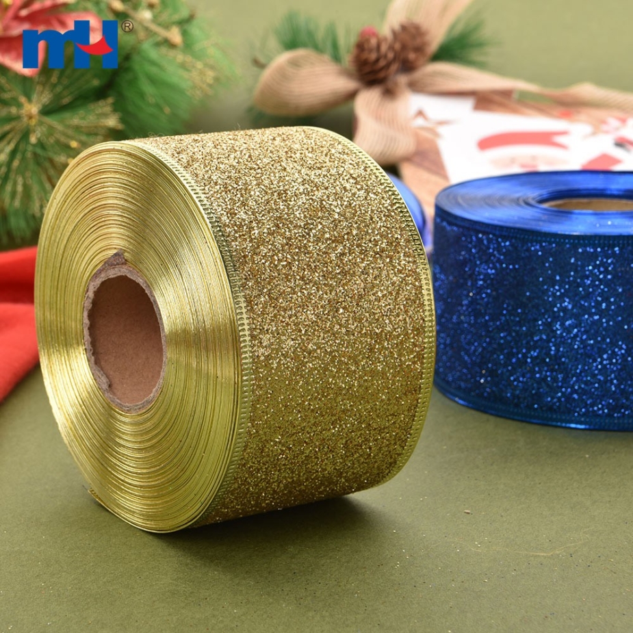 Glitter Ribbon Wired Edge