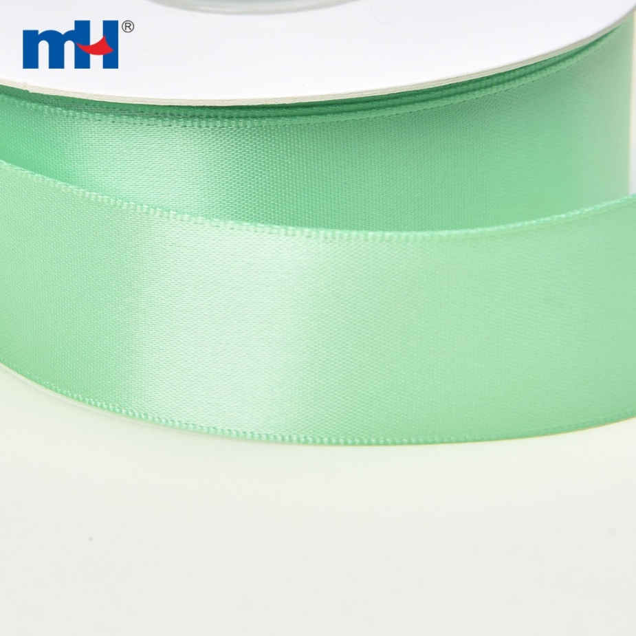 Polyester Double Face Satin Green Matt Ribbon