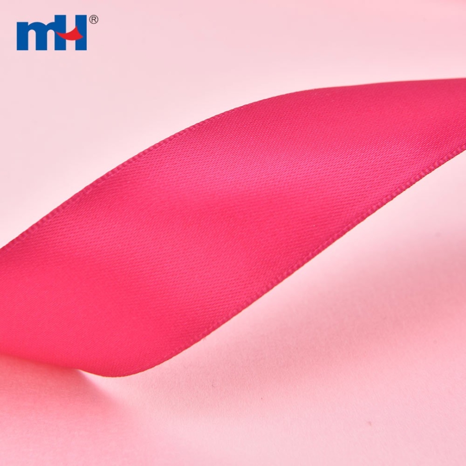 Polyester Double Face Satin Red Matt Ribbon