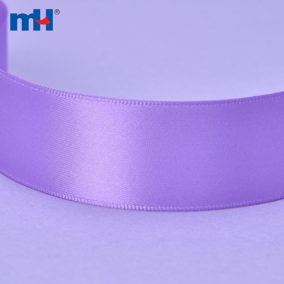 Polyester Double Face Satin Violet Matt Ribbon