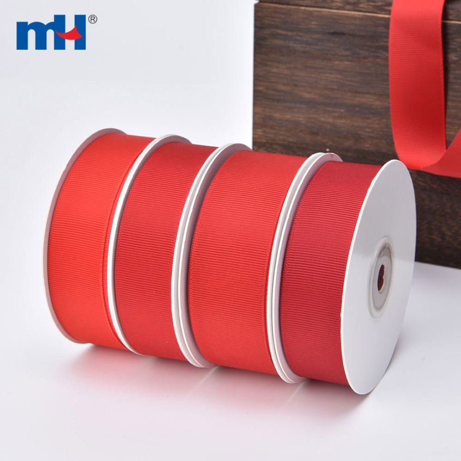 Polyester Grosgrain Red Ribbon