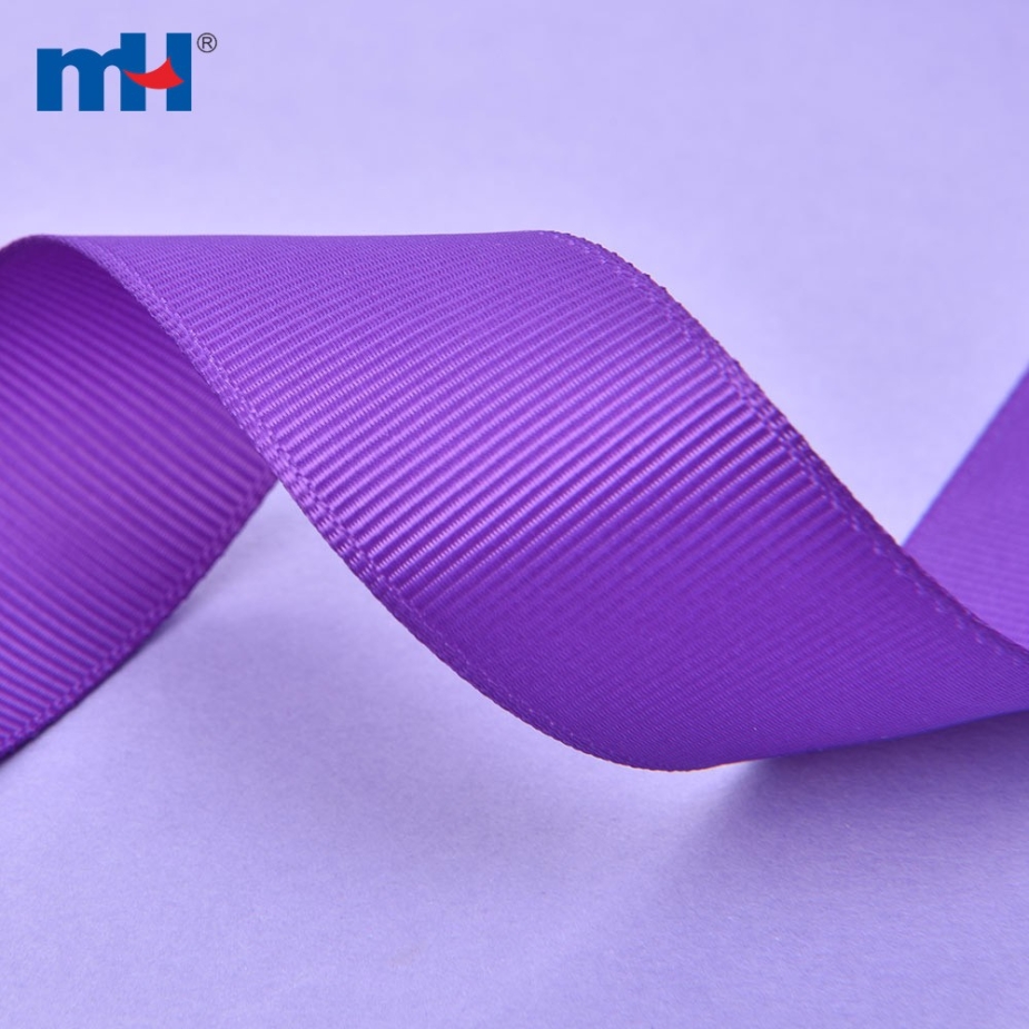 Polyester Grosgrain Violet Ribbon