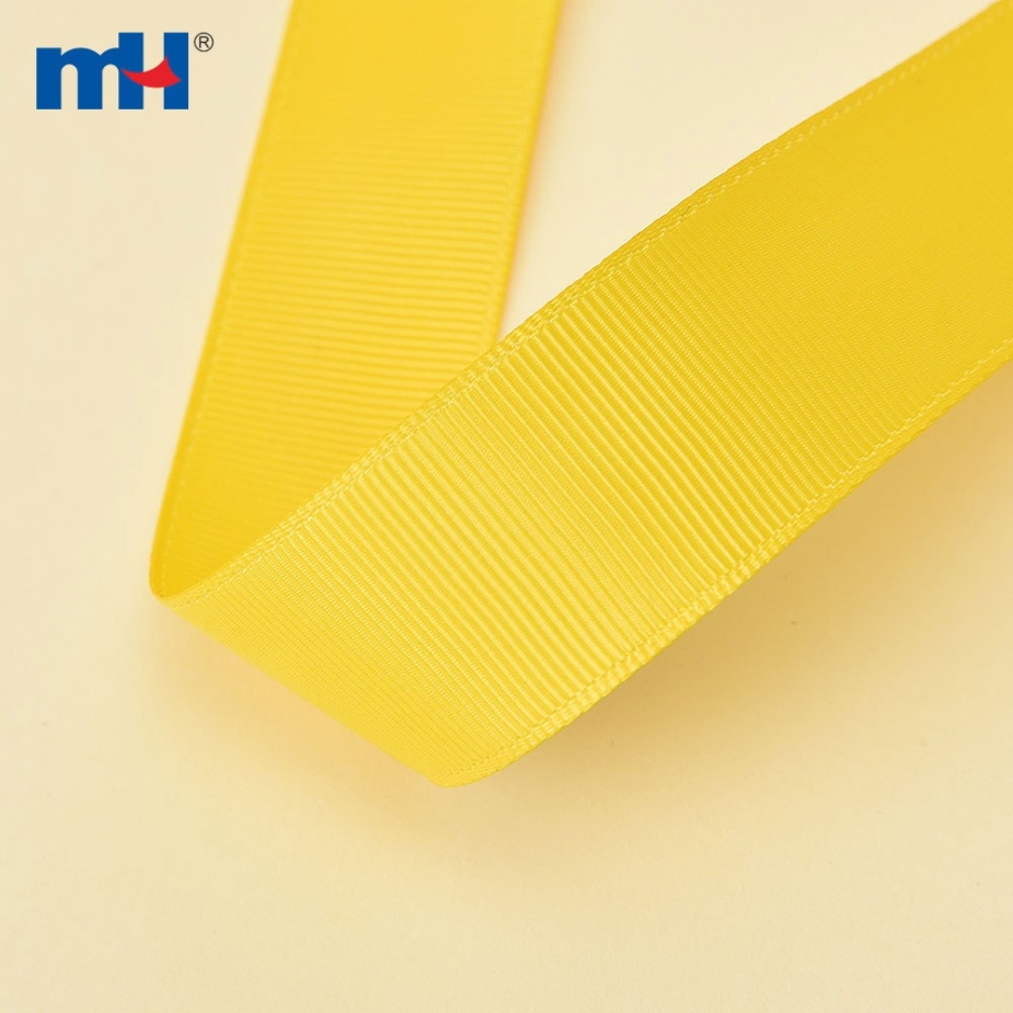 Polyester Grosgrain Yellow Ribbon