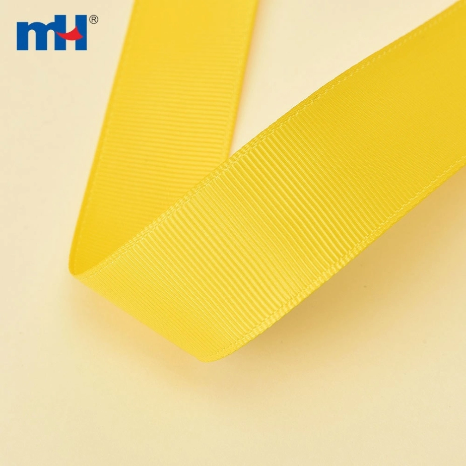 Polyester Grosgrain Yellow Ribbon