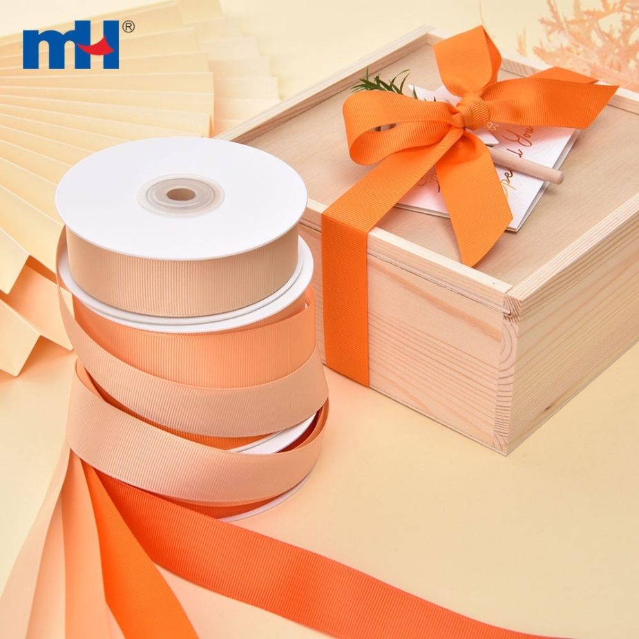 Polyester Grosgrain Yellow Ribbon