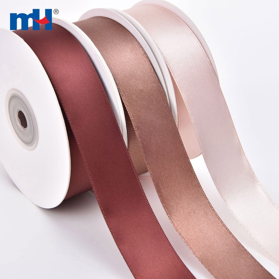 Polyester Single Face Satin Brown Shine Ribbon