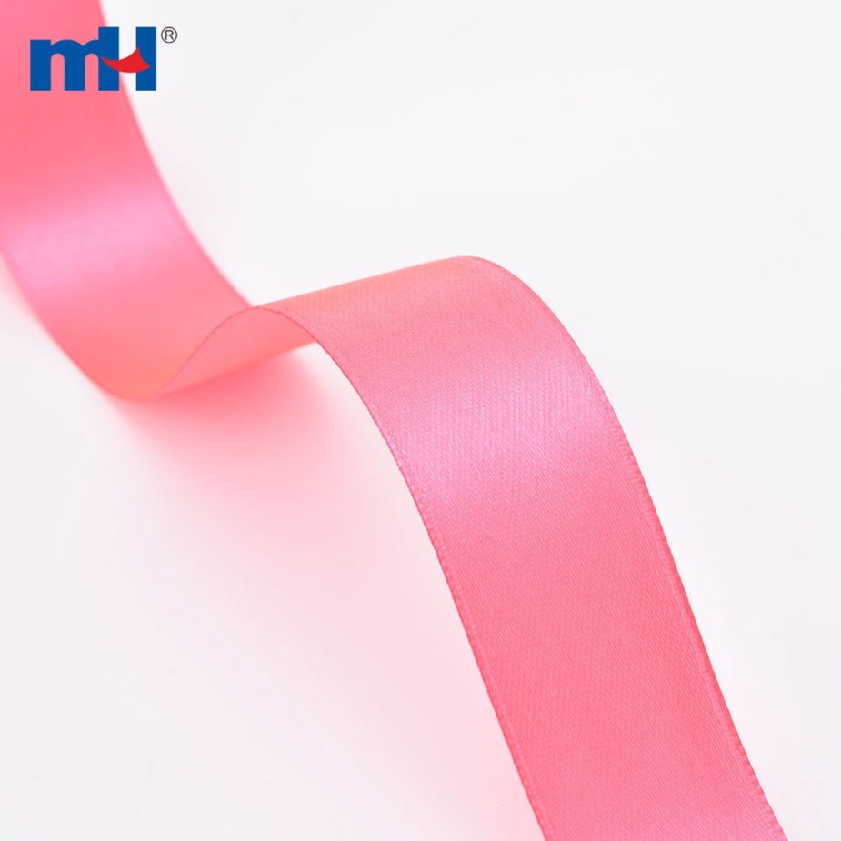 Polyester Single Face Satin Red Shine Ribbon