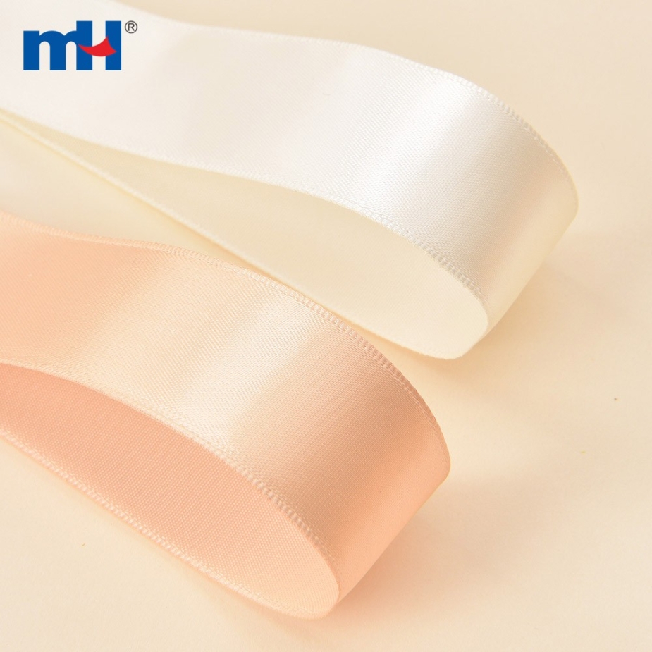 Polyester Single Face Satin Yellow Matt Ribbon